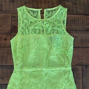 JCrew Neon Lace Dress